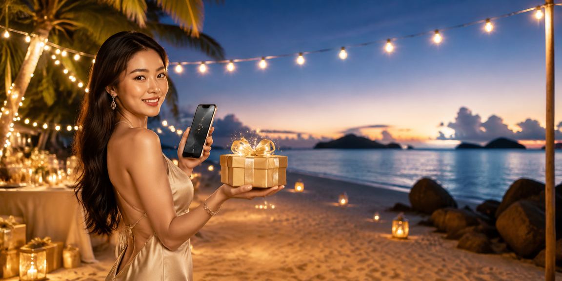 Bãi biển Côn Đảo yên bình gắn với hình ảnh thưởng rebate bonus cho người chơi trung thành